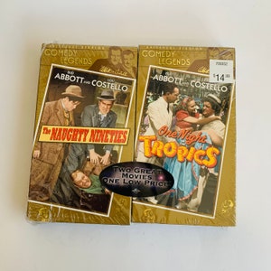Vintage VHS Abbott and Costello Sealed 2 Movie Set