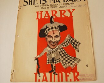 Vintage Sheet Music, She is Ma Daisy