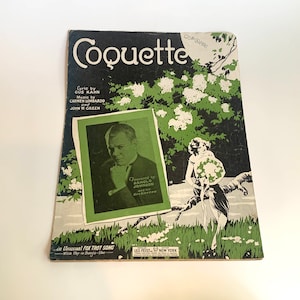 Vintage Sheet Music, Coquette
