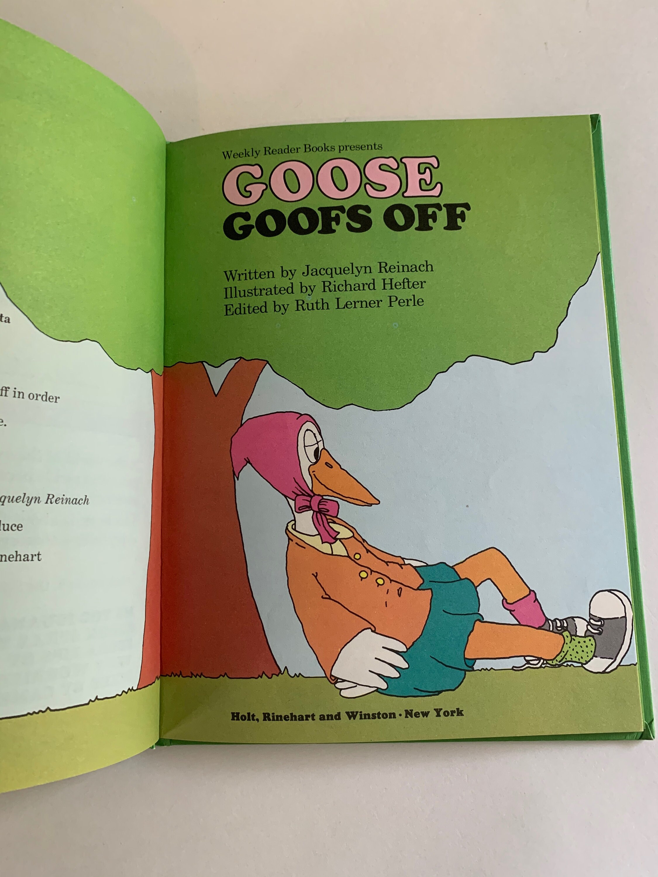 Vintage Children's Book Goose Goof Off Sweet Pickles Etsy
