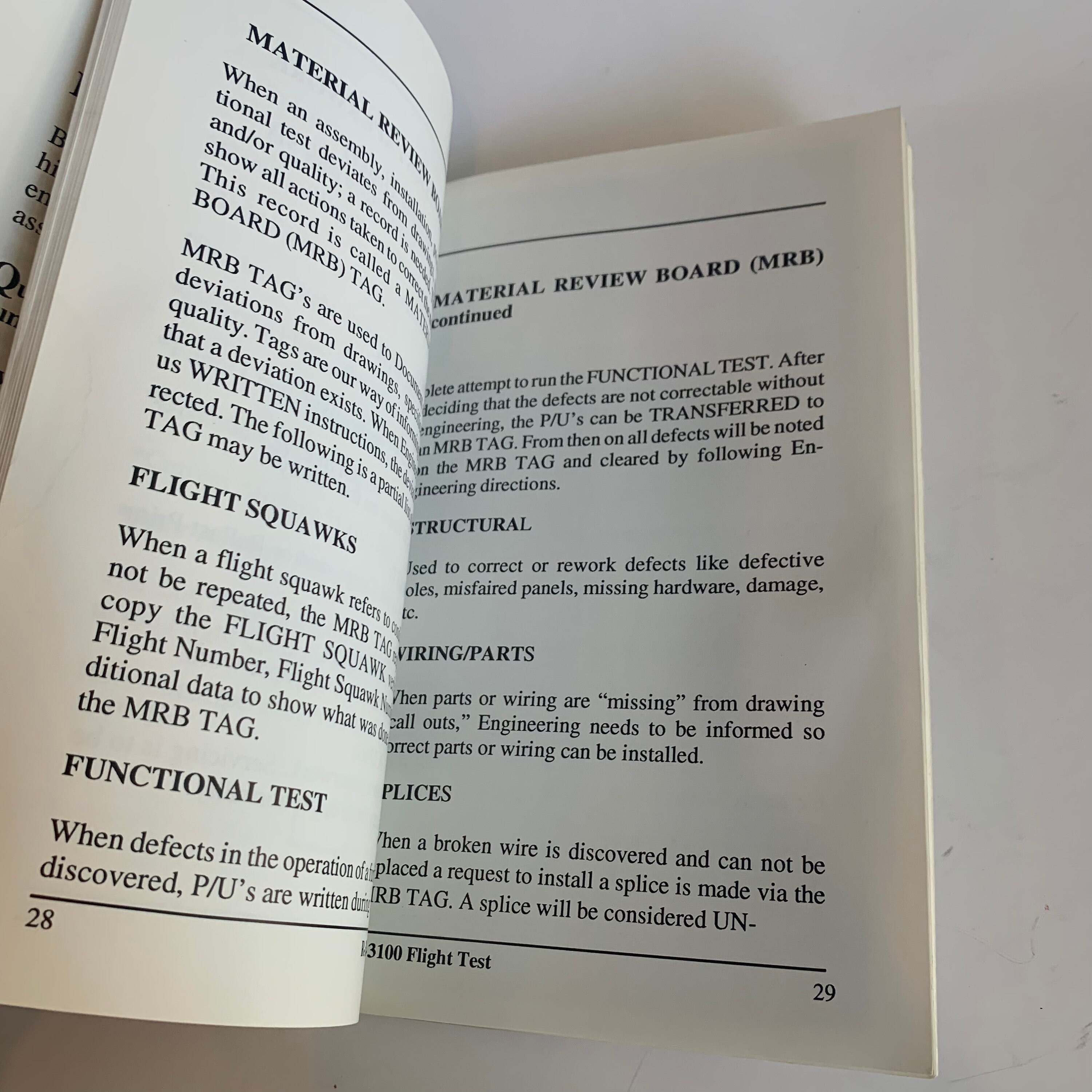 Vintage Boeing Flight Test Reference Guide Booklet - Etsy