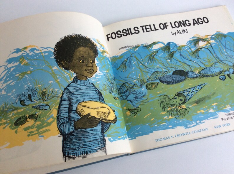 Vintage Children's Book Fossils Tell of Long Ago Etsy