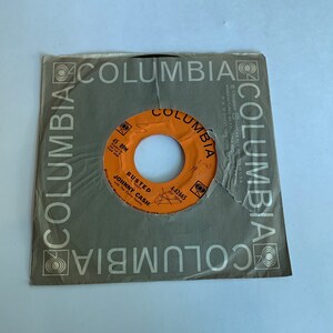 Vintage Single Album, Busted, Johnny Cash - Etsy