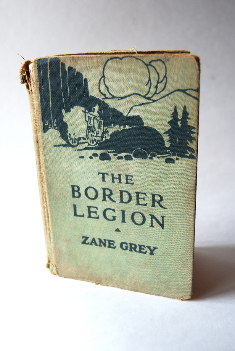 4 Vintage Zane Grey Books Young Forester Border Legion Western Union Plus