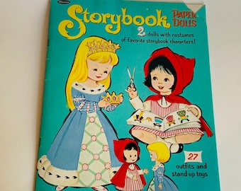 Vintage Storybook 2 Paper Dolls Set, Whitman, The Myers