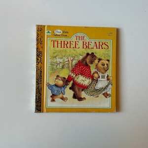 Vintage Children&#39;s Book, The Three Bears, A First Little Golden Book