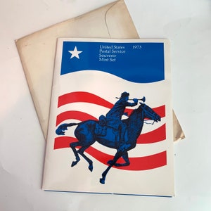 Vintage United States Postal Service Souvenir Mint Set, 1973