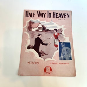 Vintage Sheet Music, Half Way to Heaven