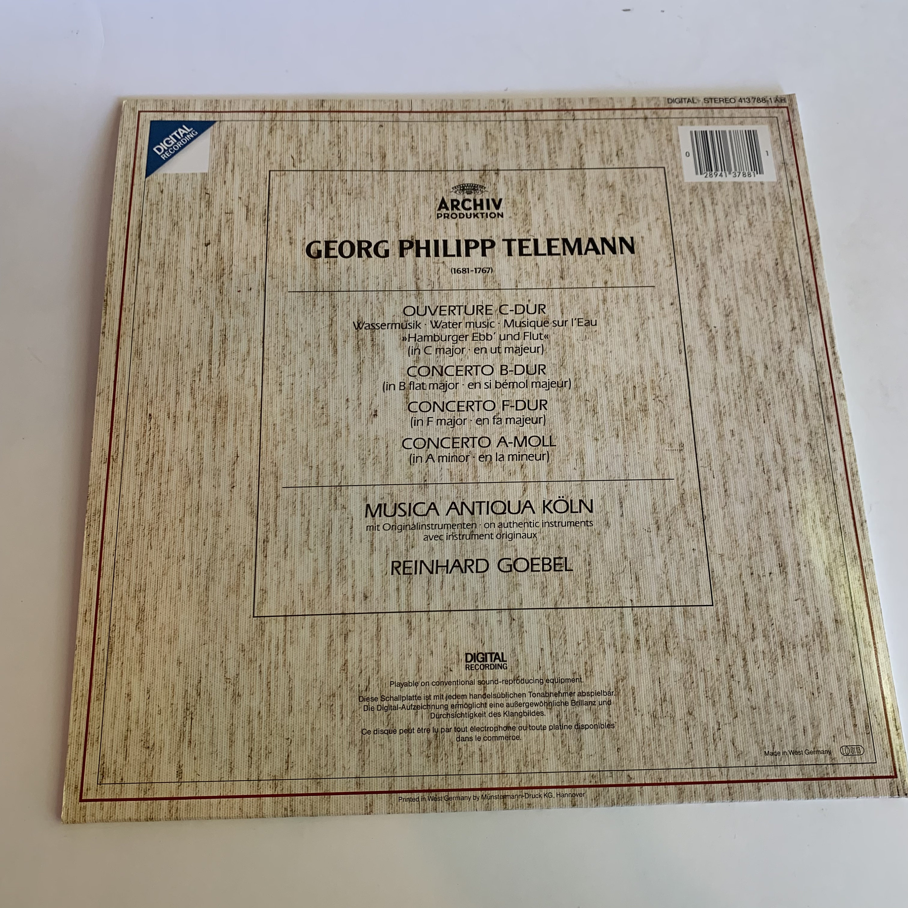 Vintage Record Album, Georg Phillup Telemann Wassermusik - Etsy Vintage Record Album, Georg Phillup Telemann Wassermusik - Etsy