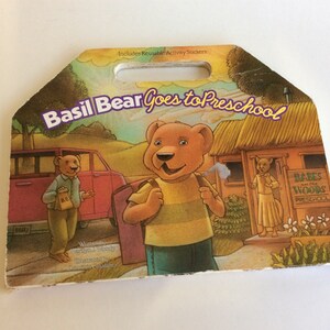 Vintage Children&#39;s Book, Basil Bear Goes to Preschool