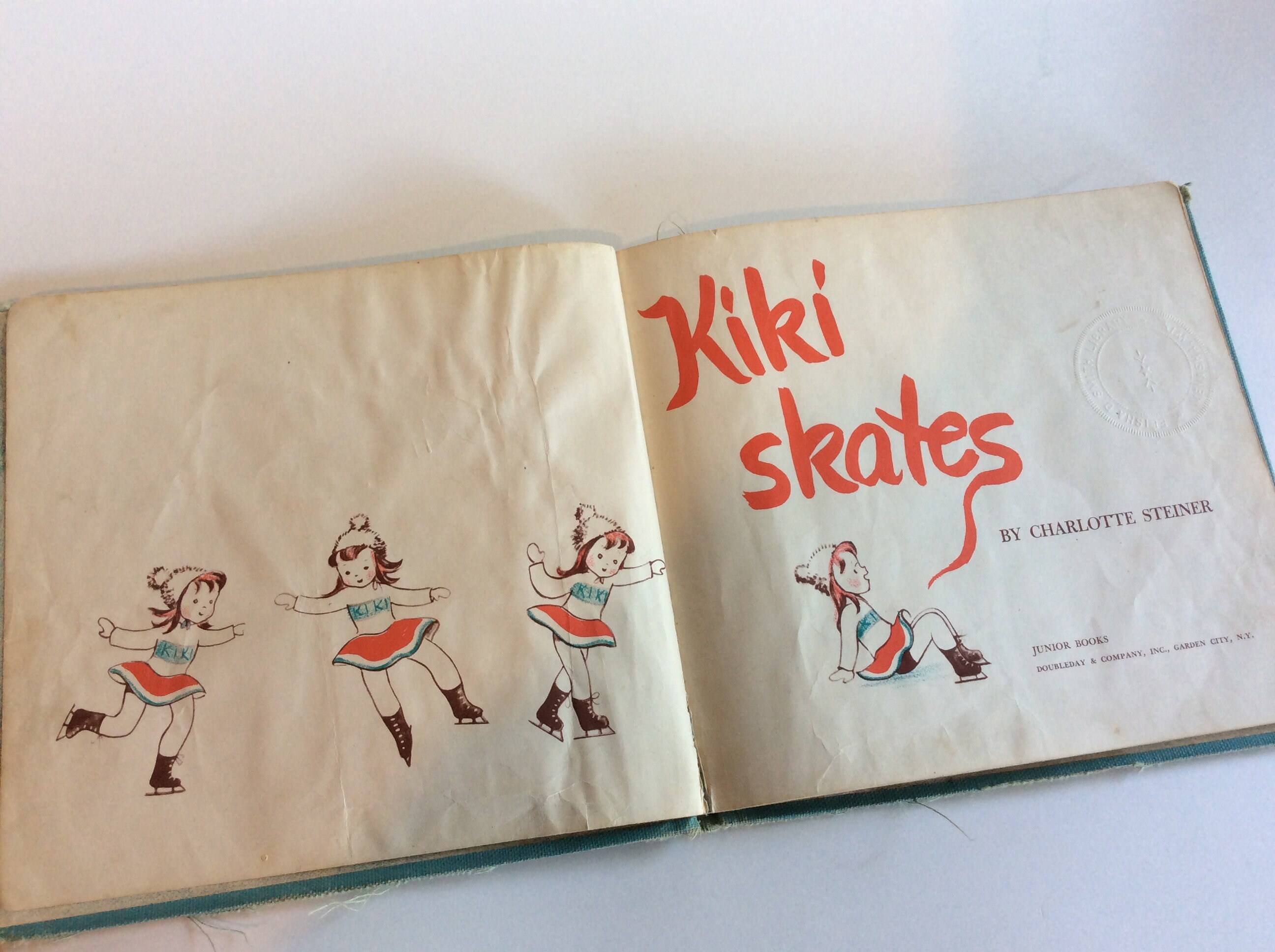 Vintage Book, Kiki Skates - Etsy Israel