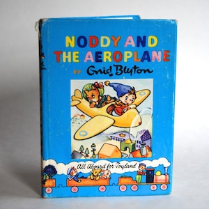 Vintage Children&#39;s Book, Noddy and the Aeroplane, By Enid Blyton