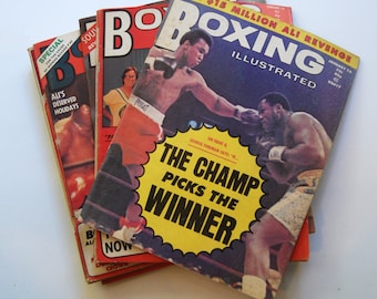 Vintage Collection of 1974 Boxing Illustrated Magazines