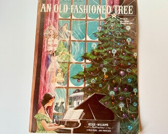 Vintage Sheet Music, An Old-Fashioned Tree