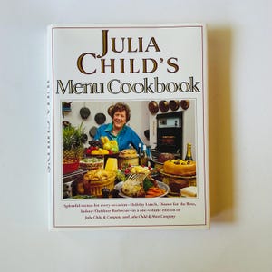 Vintage Cookbook, Juliua Child&#39;s Menu Cookbook