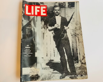 February 21 1964 Life Magazine Lee Harvey Oswald on Cover Vintage