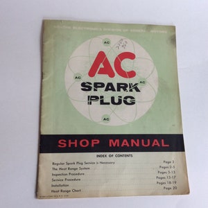 AC Spark Plu Shop Manual Booklet