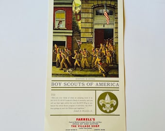 Vintage Boy Scouts of America Wall Calendar 1968, Normal Rockwell