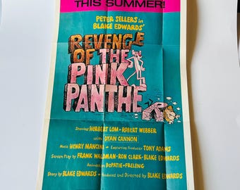 Vintage Movie Poster, Revenge of The Pink Panther, Coming Soon