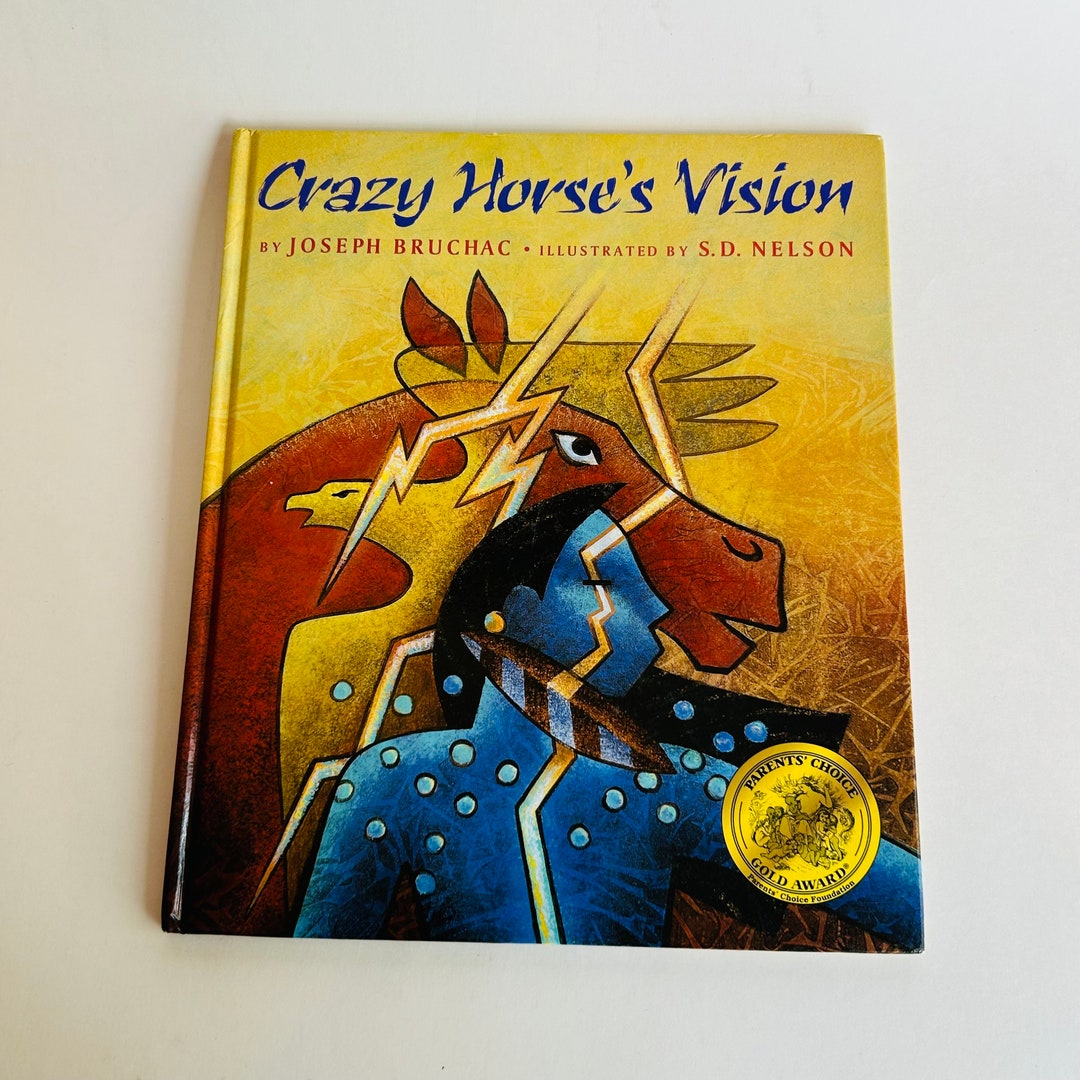 Vintage Children's Book, Crazy Horse's Vision Etsy