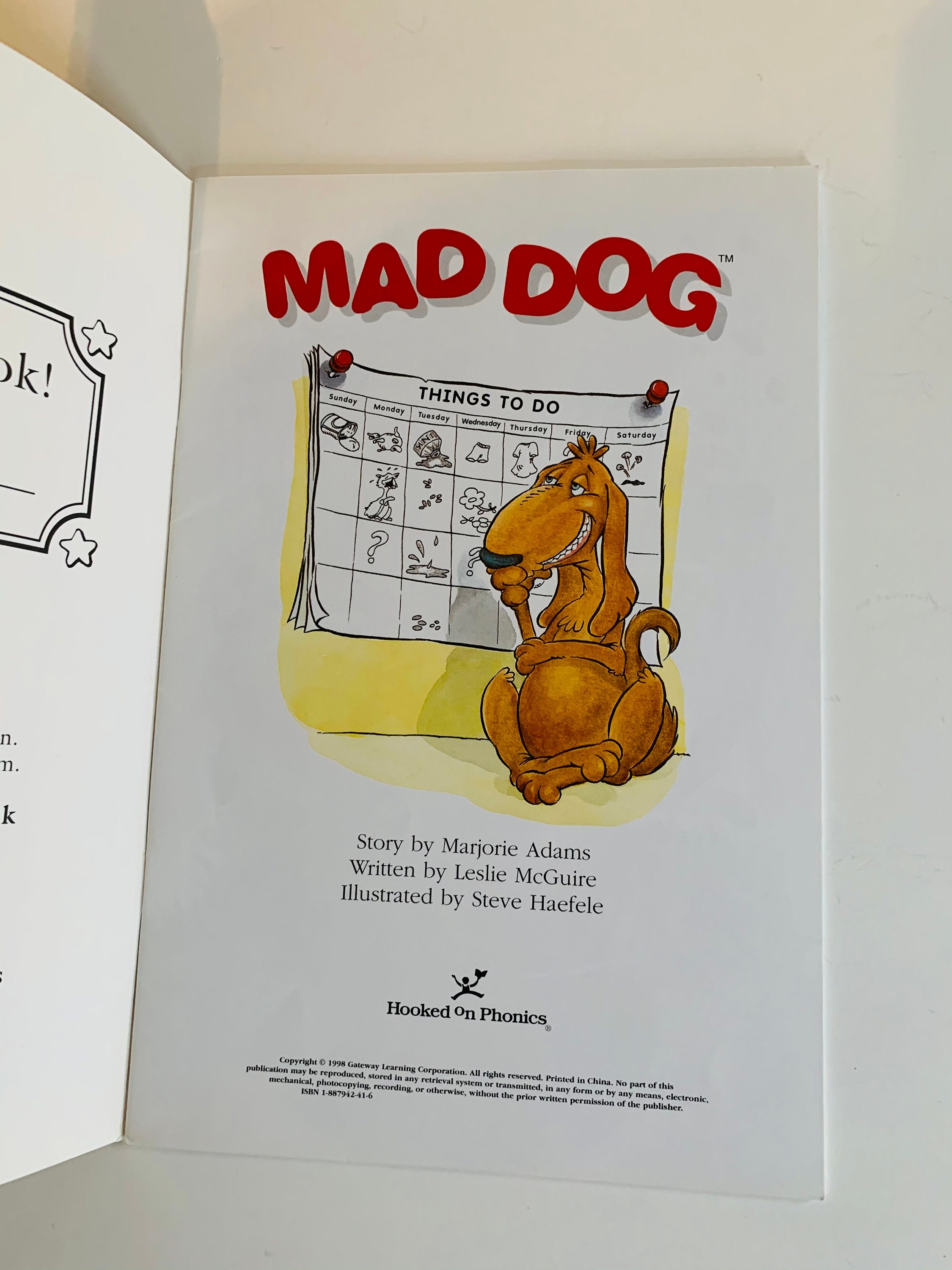 Vintage Children's Book, Mad Dog - Etsy