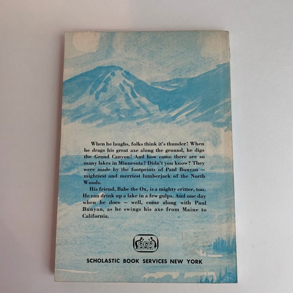 Vintage Children's Book, Paul Bunyan Swings His Axe - Etsy