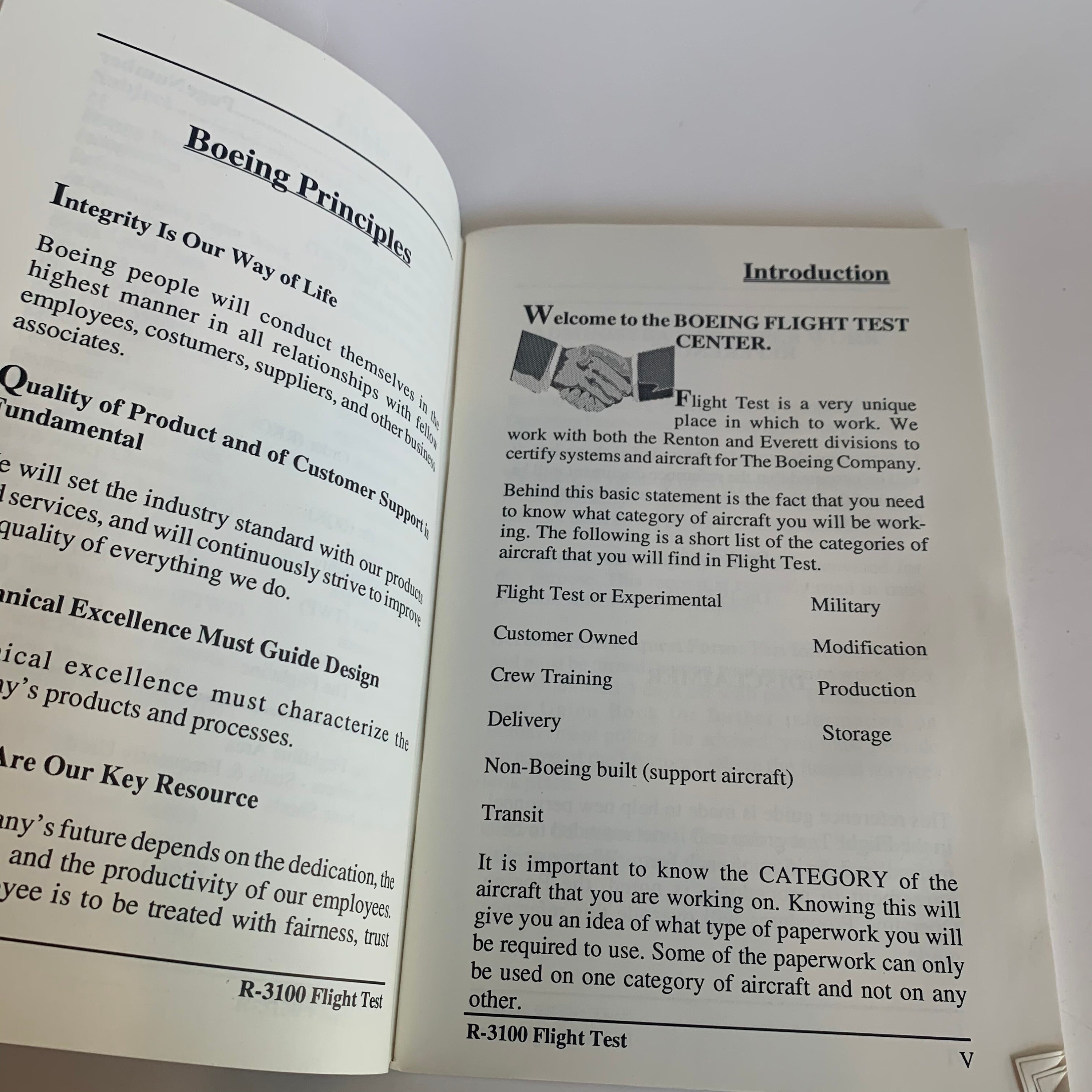 Vintage Boeing Flight Test Reference Guide Booklet - Etsy