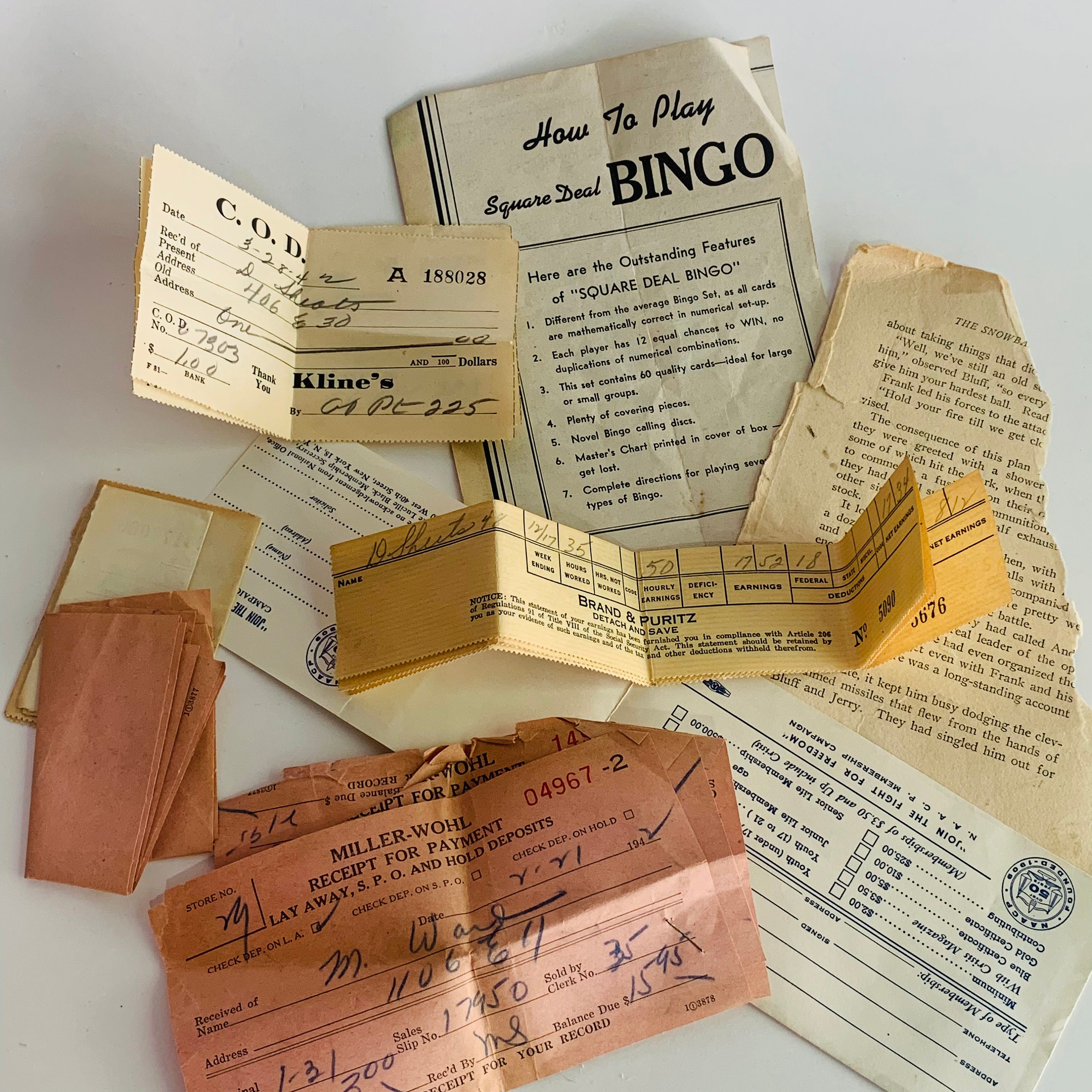 Vintage ephemera and mixed lot Paper Art & Collectibles