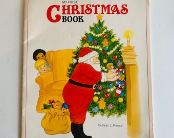 Vintage Children's Book, My First Christmas Book