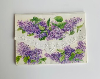 Vintage Lilac Stationary Set