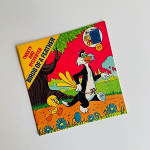 Vintage Children&#39;s Book, Tweety and Sylvester Birds of a Feather