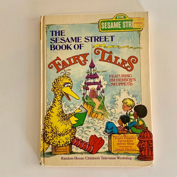 Libro infantil vintage, el libro de hadas de la calle sésamo