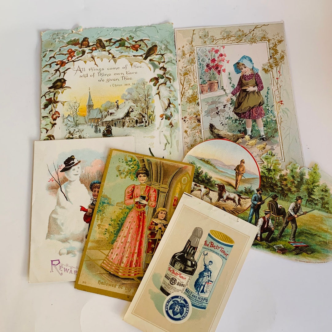 Antique Collection of Victorian Trading Cards and Ephemera Etsy