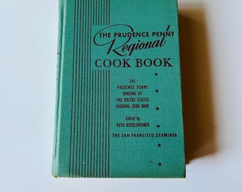 Vintage Cookbook, The Prudence Regional Cook Book, 1955 Edition