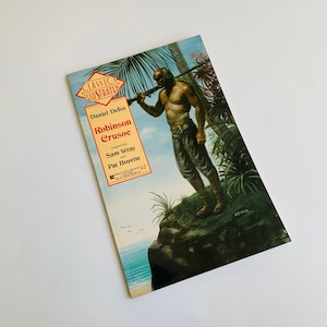 Vintage Book, Classics Illustrated, Robinson Crusoe