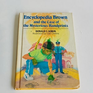 Vintage Children&#39;s Book, Encyclopedia Brown and the Case of the Mysterious Handprints
