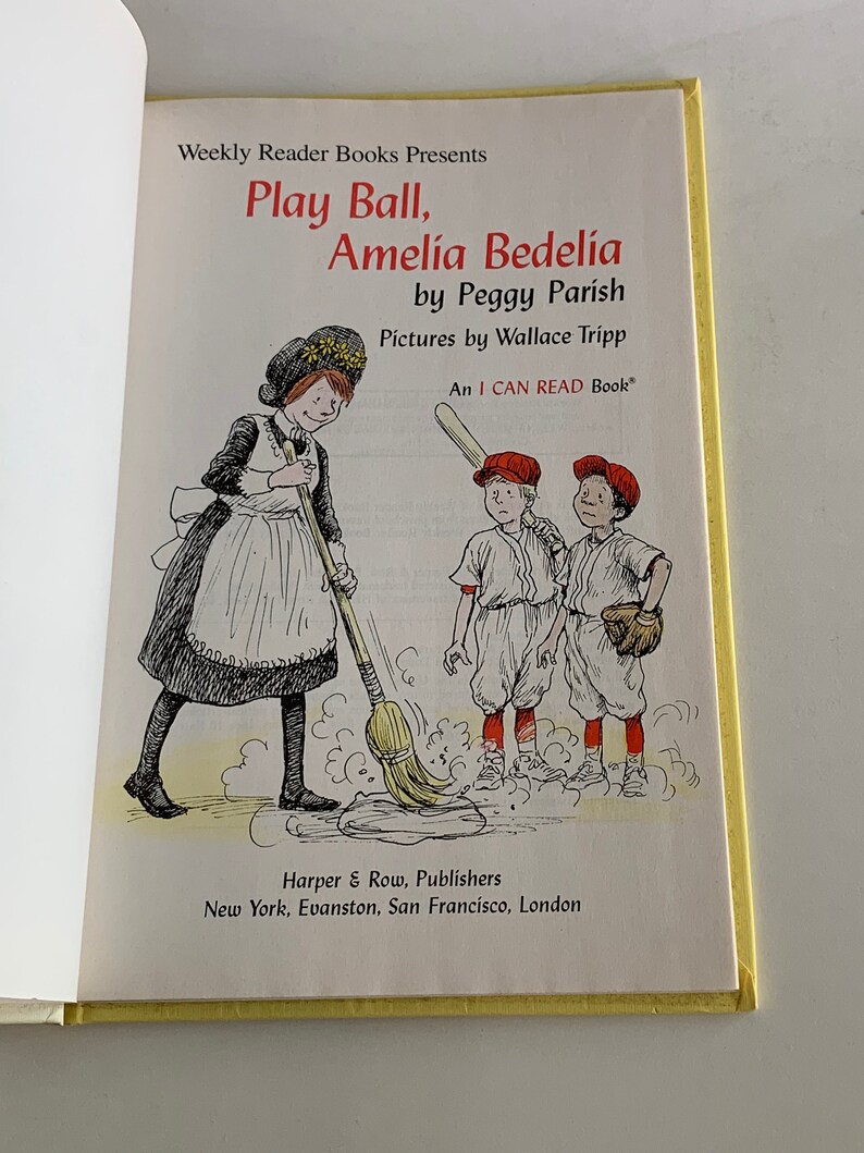 Vintage Children�s Book Play Ball Amelia Bedelia Etsy