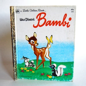 Vintage Walt Disnsy&#39;s Bambi, A Little Golden Book