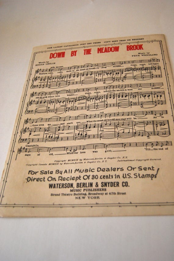 So Long, Mary Sheet Music