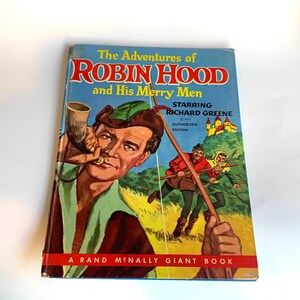 Vintage Children&#39;s Book, The Adventures of Robin Hood and His Merry Men
