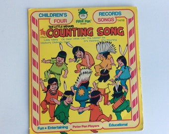 Vintage Children's Record, The Counting Song, Peter Pan Records, 45