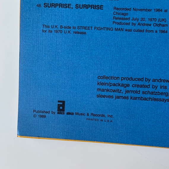 Vintage Book, the Rolling Stones Singles Collection the London