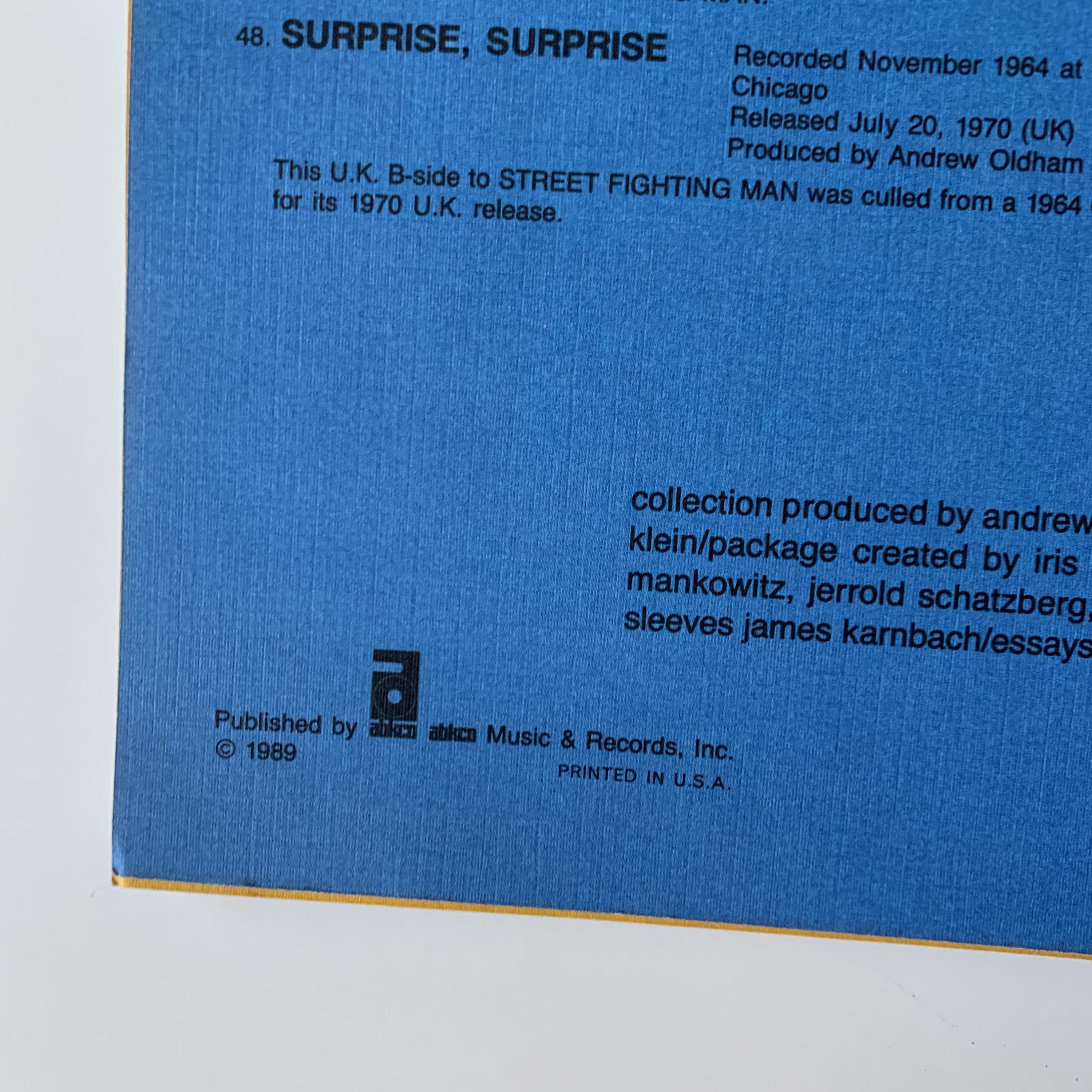Vintage Book, the Rolling Stones Singles Collection the London