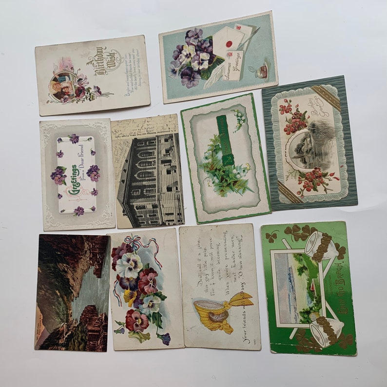 Pinterest Postcard Collection Antique and Vintage Postcard Collection - Etsy
