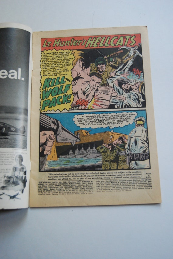 Vintage Comic Book, Lighting Forces Hellcats, No. 108 