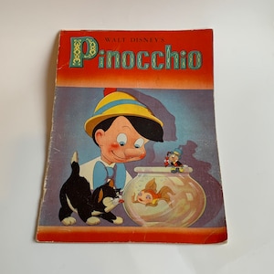 Vintage Walt Disney&#39;s Pinocchio Book, 1940