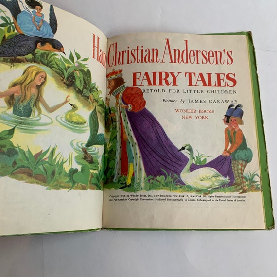 Vintage Children's Book, Hans Christian Andersen's Fairy Tales - Etsy Vintage Children's Book, Hans Christian Andersen's Fairy Tales - Etsy