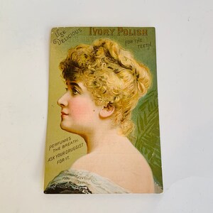Antique Ivory Polish Trade Card