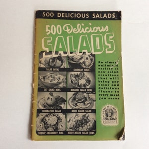 Vintage Booklet, 500 Delicious Salads