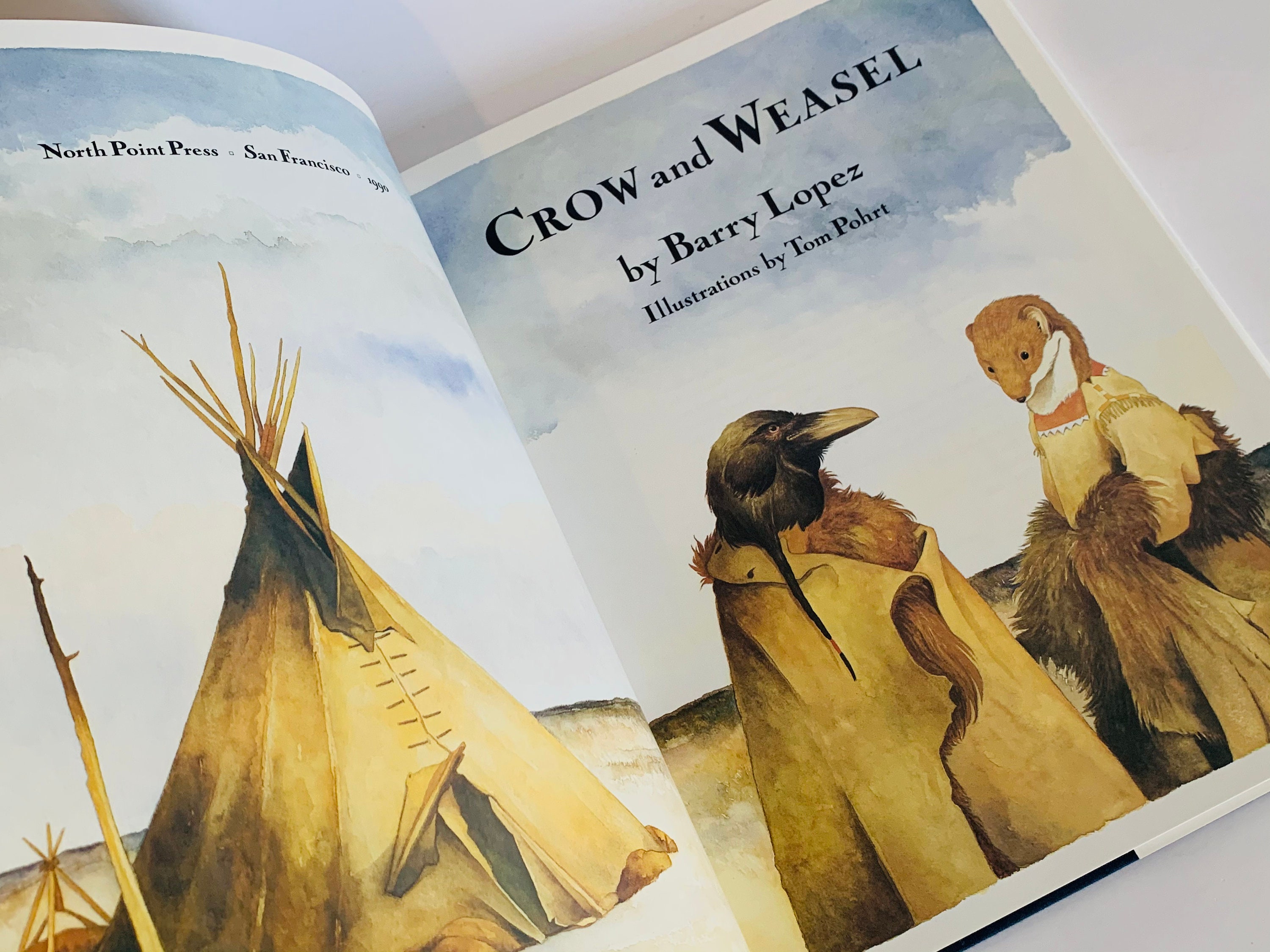 Vintage Children's Book, Crow and Weasel Etsy